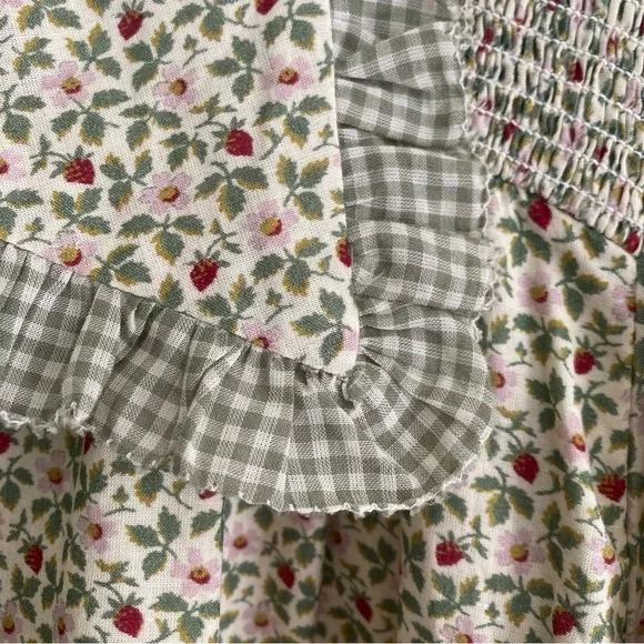 Christy Dawn Devin Mini Dress in Creme Strawberry, Size Small - Picture 6 of 6